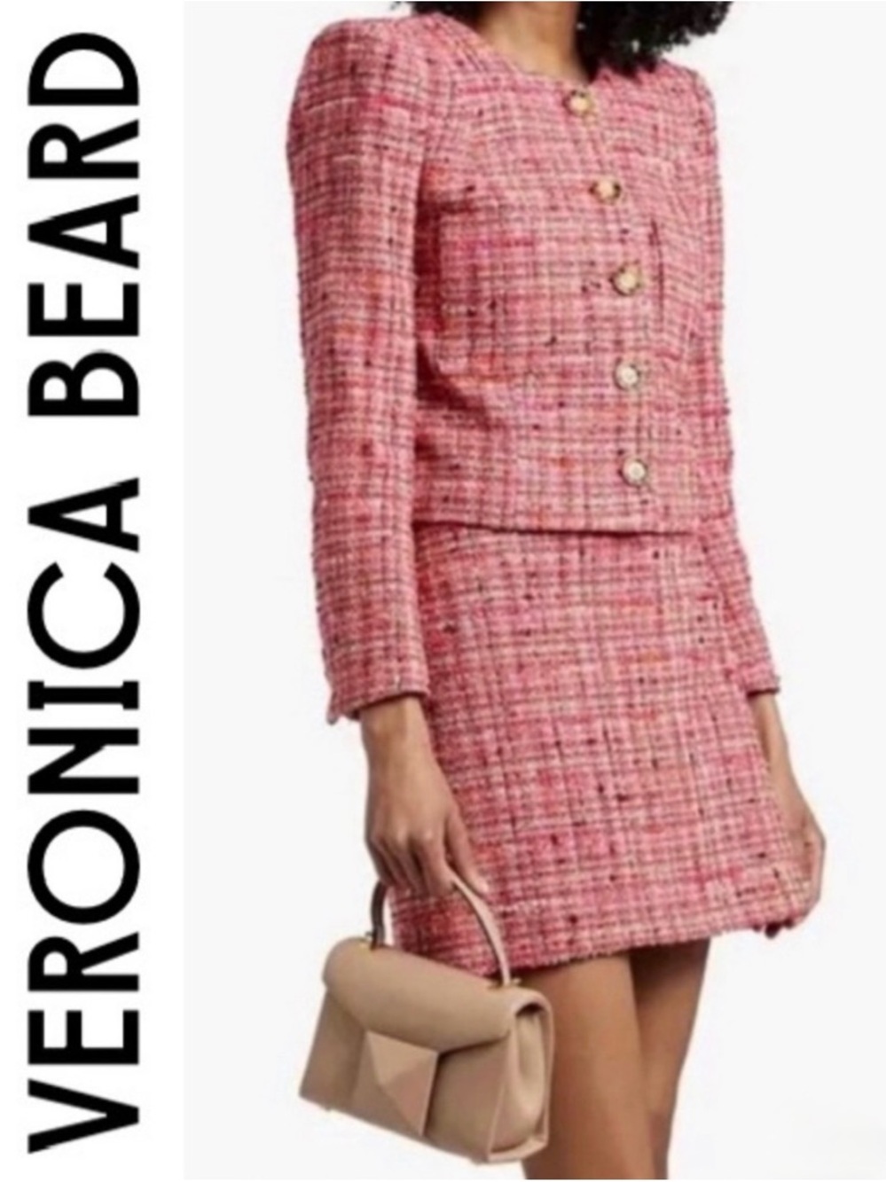 Veronica Beard Ohemia Tweed Mini Skirt